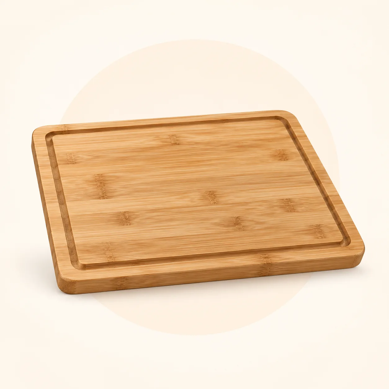 Bambu Kesme Tahtası Oluklu 38x28 cm